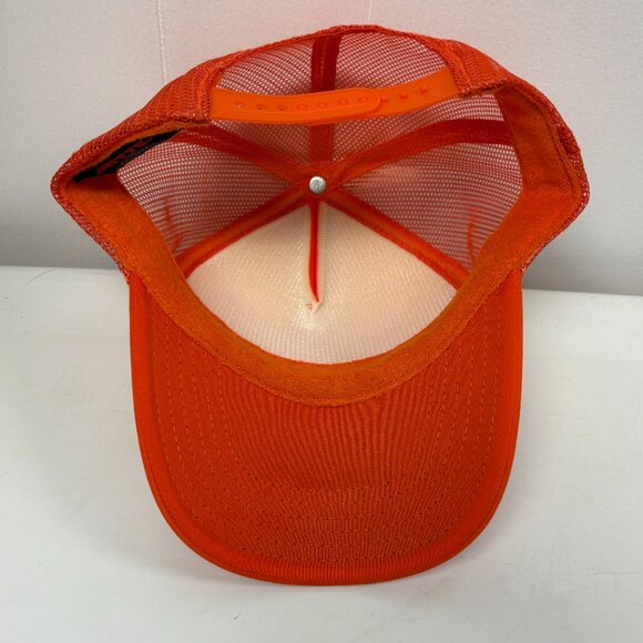 NHIM God Is Good Groovy Orange Trucker Hat, Size OSFM - Picture 5 of 6